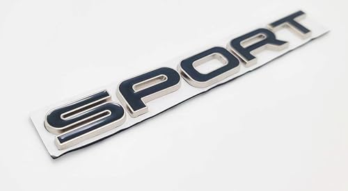 Image of DFBIQKLS 1 PCS New 3D Alloy Sports Emblem Decal Replacement Nameplate Letters Badge (Silver Black)