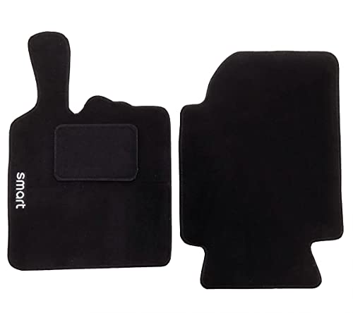 Lupex Shop Autoteppiche mit Klettverschluss, kompatibel mit Smart 2a Serie W451 (Baujahr 2007 bis...