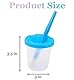 ECOJEN 10pcs Kinderfarbetassen, Spill Proof Learning Color Cups für jungen Künstler