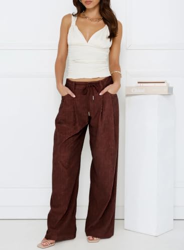 Women's Wide Leg Baggy Corduroy Pants. - image 4