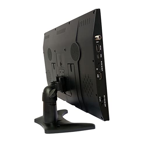 Image of Naxa NT-1400 Portable 14.1-inch TV and Digital Multimedia Player with Built-in ATSC Tuner for Over-The-Air HD TV, USB Support, Rechargeable Lithium Battery, AC Power, and DC Car Cord, Black