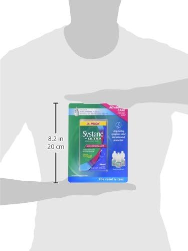 Systane Ultra Lubricant Eye Drops, .33 fl oz (10 ml) Bottle (Pack of 3)