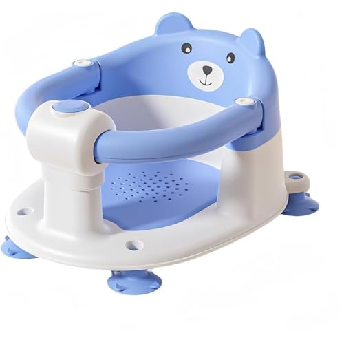 Yubbuioベビーバスチェア お風呂チェア 赤ちゃん用 ベビーシャワーチェア 子供用バスチェア ベビーバス 安全素材 転倒防止 滑り止め 清潔 携帯便利 背もたれ付き ベビーおふろマット 幼児入浴サポート ベビーチェア お風呂チェア お座り練習 お風呂椅