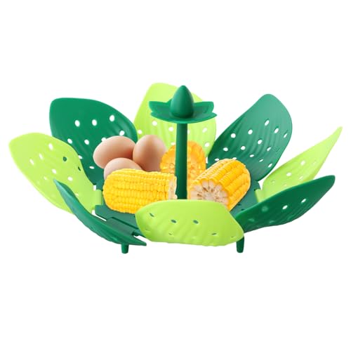 Kioiner Cesta de Vapor, Cesta para Cocinar al Vapor Plegable, Inserto para Vaporera, Utensilios de Cocina para Vaporera, Compacto Vaporera，Aparatos de Cocina para Cocinar Alimentos