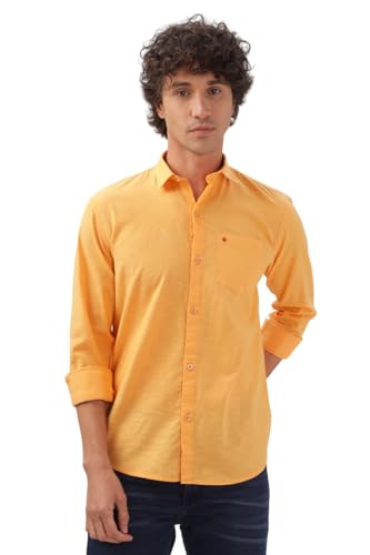 Image of Men's Cotton Linen Tailored fit Full Sleeves Casual Shirt