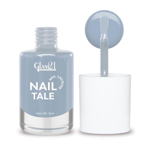 Image of Glam21 Nail Tale Nail Polish | Glossy Gel Finish | Rich Pigmentation | Chip Free | Quick Drying Formula | Long Lasting Nail Polish for Women | 9ml | Shade-46