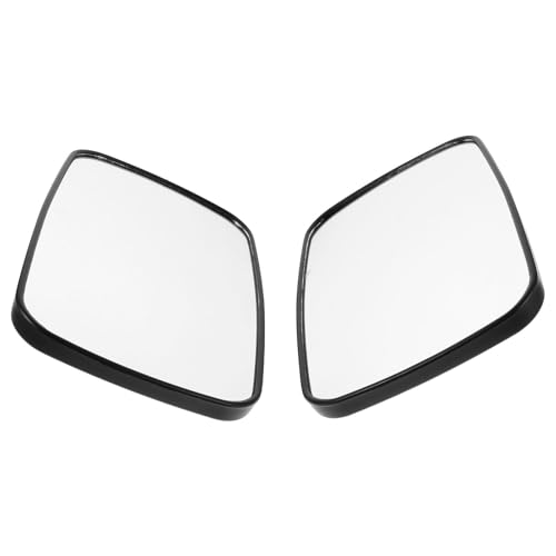 CONGARTENO 2 pezzi Specchio Retrovisore Carrello Elevatore Grandangolare e Anti-appannamento Ampia Visuale Sicura per Rimorchi e Trattori Facile Installazione Nero