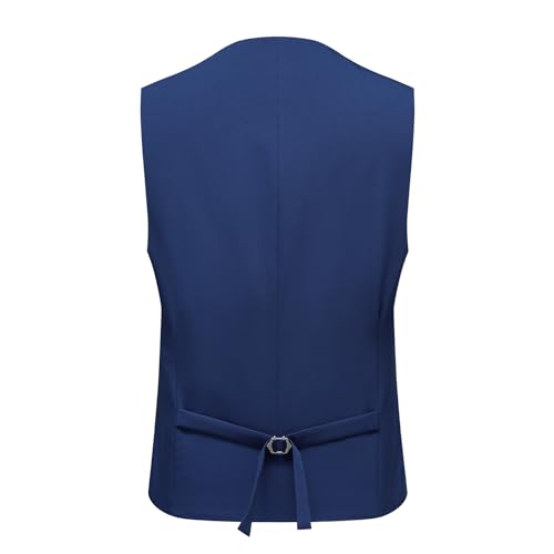 Allthemen Mens 3 Piece Stretch Business Suits 2 Button Classic Suit Blazer Waistcoat Trousers - Image 4