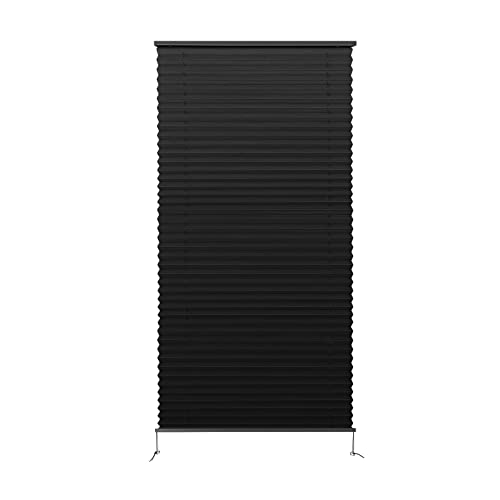 Image of Dulepax RV Blinds - Pleated Shades, 26 inch W x 50 inch L Black RV Window Shades for Camper, Travel Trailers, Motorhome's Window