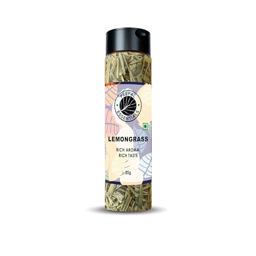 Image of Peepal Essentials Lemongrass -Dried herb & Seasoning, Aromatic,No Added Colors, Preservatives, and MSG - 20 g(Pack of 1)