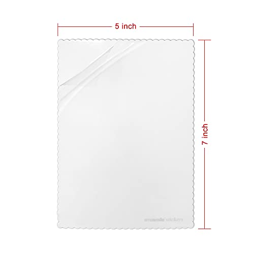 Windshield Sticker Applicator 5 Pack 5"x7" Static Cling for Stickers Easy Application, Removal and Re-Application