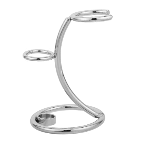 VALICLUD Metal Organizer for Bathroom Multi Functional Shaving Brush and Razor Storage Rack Versatile Holder for Makeup Brushes Hair Tools and Shaving Accessories Sturdy Construction