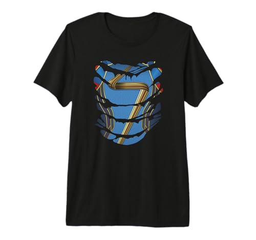 T-shirt Ms. Marvel torn costume vêtement geek idéal pour cosplay Halloween