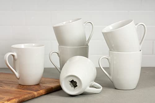 10 Strawberry Street Simply White 12 oz Mug, Set of 6 - Thumbnail 3