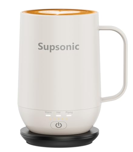Supsonic 16oz Self-Heating Coffee Mug with Auto Shut-Off