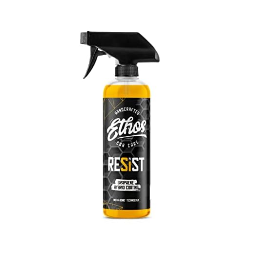 Ethos RESIST Graphene Spray Coating for Cars – Graphene Ceramic Coating Spray, Extreme Hydrophobic Protection, Gloss Enhancement, Ceramic Coating for Cars (16oz)