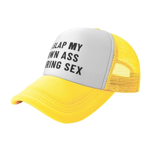 Je Me Tape Les Fesses Pendant Le Sexe Homme Femme Chapeau Plat Casquette Trucker Athlétique Casquette De Baseball pour Golf Randonnée Été