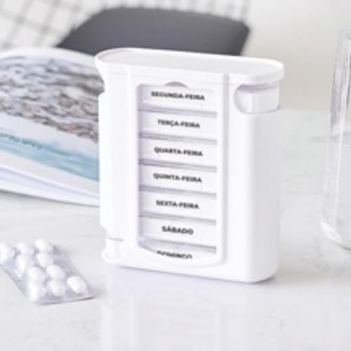 Porta Comprimido Organizador de Medicamentos Mensal semanal Torre com gavetas Para Medicamentos Remé
