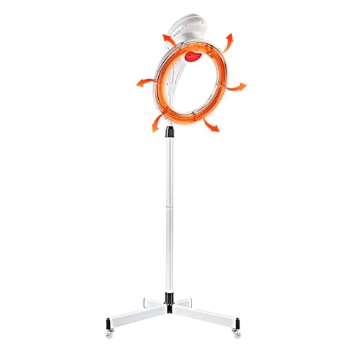 CRYBY Orbiting Rotating Hair Processor, 950W Electric Standing Hair Dryer Salon Drying Perming Styling Machine with Swivel Caster, Freestanding Salon Hair Dryer for Salon SPA Home Hair Care, 110V