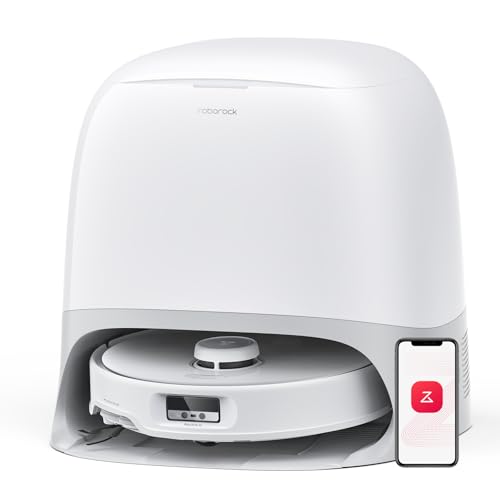 roborock Qrevo Curv Robot Vacuum and Mop, 18,500Pa Suction, Zero-Tangling, AdaptiLift Chassis, FlexiArm Technology, Hot Water Mop Washing & Dock Self Cleaning, Al Obstacle Recognition