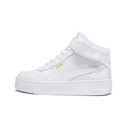 PUMA Carina Street Mid, Sneaker Mujer, White Gold, 41 EU
