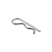 Sscon 20Pcs M2*40mm R-Shaped Pins Steel Cotter Pins Hitch Pin Clips