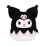 Cojín Peluche Suave en Forma de Huevo – Modelos Stitch, Angel y Kuromi – Tamaños 22 cm / 32 cm (Kuromi, Grande 32cm)