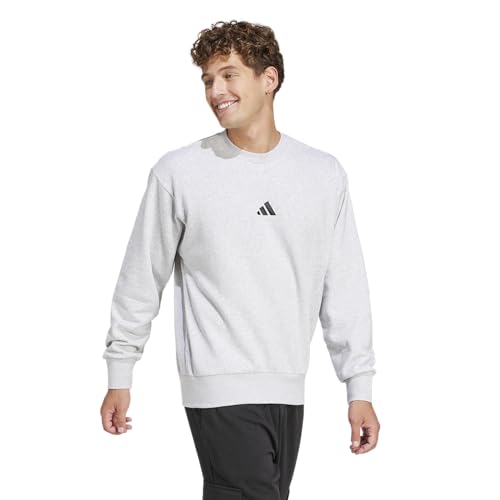 Image of adidas Mens Cotton M Feelcozy Swt Crew Neck Sweatshirt