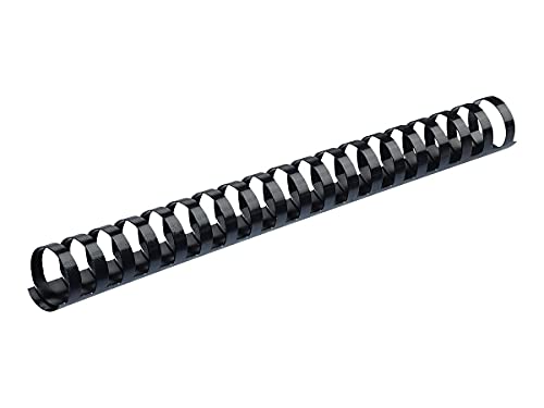 Fellowes 52367 Kunststoff-Kammbindungen, 1,9 cm Durchmesser, 150 Blatt Kapazität, Schwarz (Packung mit 100 Kämmen)