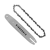 NIUBGONER 10" Chainsaw Guide Bar and chain Fits Remington 106821A; rm1015ps;RM1025SPS;Replaces 097567-01 10SB;540524 and 795-00112;Fits LYNXX 63286