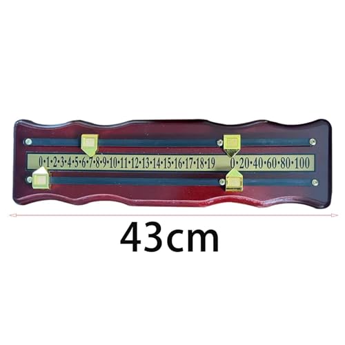 Tableau de score shuffleboard bois compteur points billard accessoire snooker mural - 8