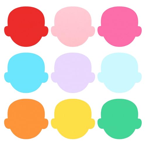 Cartonnette créative visage pour imaginer des projets d'artisanat ludiques en classe