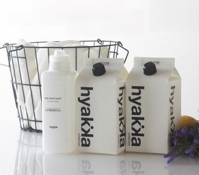 石けん百貨 洗濯洗剤ナチュウォッシュ・リキッド ラベンダーレモンの香り 本体×1本&詰替用×2パック