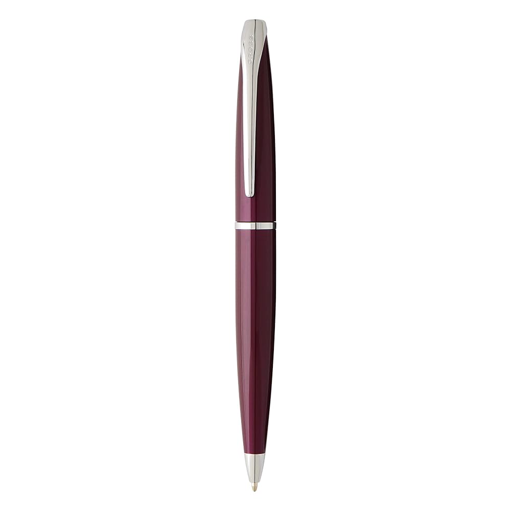 Cross ATX Limited Collection Ballpoint Pen Pearlescent Purple Polished Chrome Appointments in Premium Corporate gift box