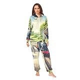 Idéal pour les vacances : convient pour les fêtes de Noël, comme cadeau ou pour se détendre à la maison, ce pyjama est un bon choix pour les moments de vacances confortables.