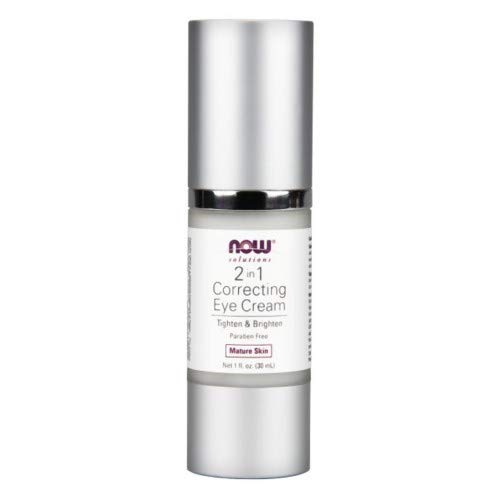 NOW Foods 2 in 1 Correcting Eye Cream, Skin Moisturizer, 1 oz (Pack of 2)