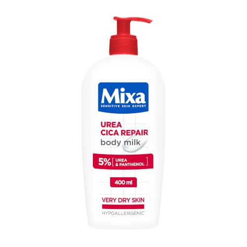 Mixa Body Lotion Urea Cica Repair Hydrating Body Lotion Repairing effect for very dry skin 5% Urea & Panthenol protects soothes and reinforces skin Hypoallergenic 400ml