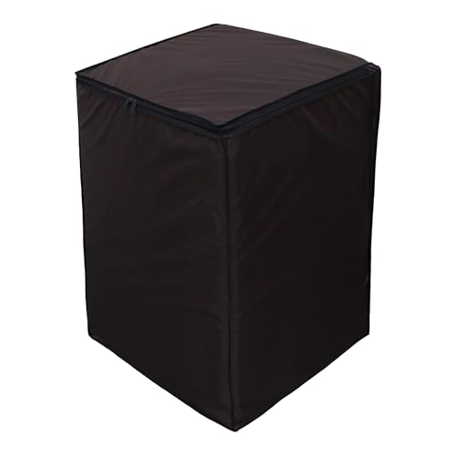 Image of Star Weaves Washing Machine Cover Top Load 6 kg, 6.5 kg, 7kg & 7.5 kg - Waterproof & Dust-Proof Fully Automatic Washing Machine Cover (Coffee), Polyester - FABIMCF