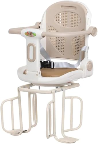 チャイルドシート自転車 後部座席 ポータブル 自転車後部座席 (ライトブラウン)