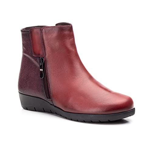 NO ES LO Mismo Calzado Mujer Autumn/Winter 2022 Botines. Color Burdeos Talla 40