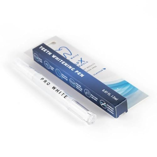 Image of Pro White Teeth Whitening Pen - Peroxide-Free Teeth Whitener with Pap-X Formula - Vegan & Cruelty-Free Paint-On Whitening Teeth Gel for Coffee, Tea & Wine Lovers - 2ml