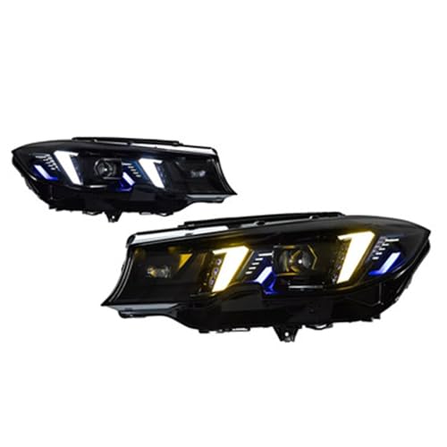 Compatible Con Para G20 G28 325i 320i 2018-2021 Faros DRL Intermitentes Luces Largas Lente Del Proyector Angel Eye Izquierda Y Derecha 2 Unidades