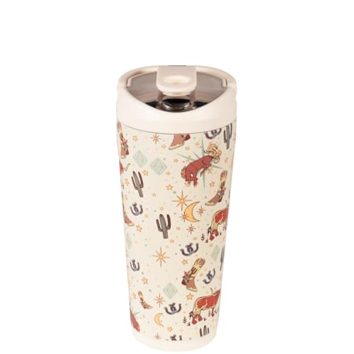 Image of HydroJug Insulated Protein Shaker Bottle 24 oz, Silent Mixing, Rodeo