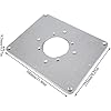 Aluminum Alloy Router Table Insert Plate with Insertion and Install Screws