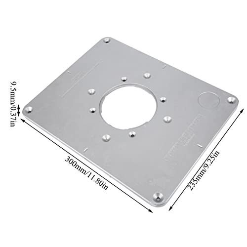 Plaque d'insertion de table de routeur 300 mm pour éliminer les dérives sur bancs de bois - 7