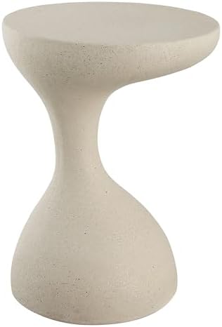 <h3>Sculptural Cream Terrazzo Side Table</h3>