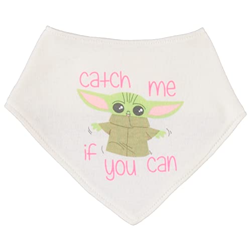 STAR WARS Baby Girls Baby Yoda 3 Piece Short Sleeve Bodysuit Pull-on Pants and Accessory2