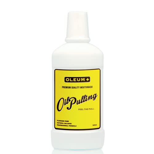 OLEUM + Oil Pulling Mouthwash Liquid, Ayurvedic Oil, Dry Mouth Products for Healthy Teeth, Grapefruit Flavor   Bulk Bottle 500mL