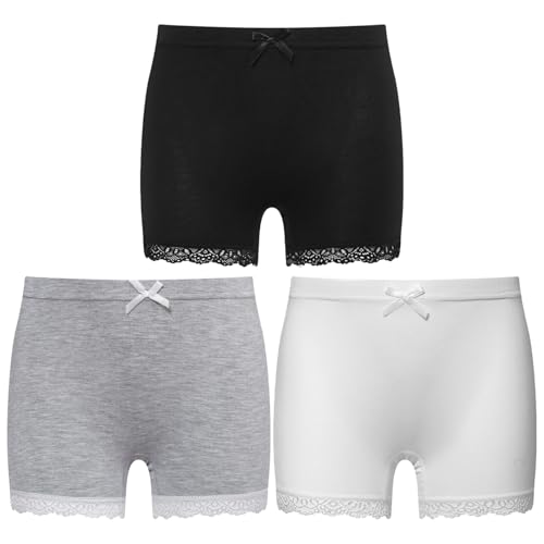 JEYPINMI Toddler Girls Assorted Boyshort 3 Packs Comfort Panties Briefs Hipster Underpants for 2-14Years