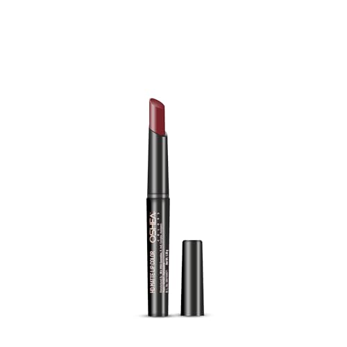 Image of Oshea Colors HD Matte Finish & Highly Pigmented Long Lasting Creamy Lipstick | Lightweight Formula Enriched with Castor Oil & Jojoba Seed Oil | Free from Paraben (Brownie with Ice cream 09) 1.2g